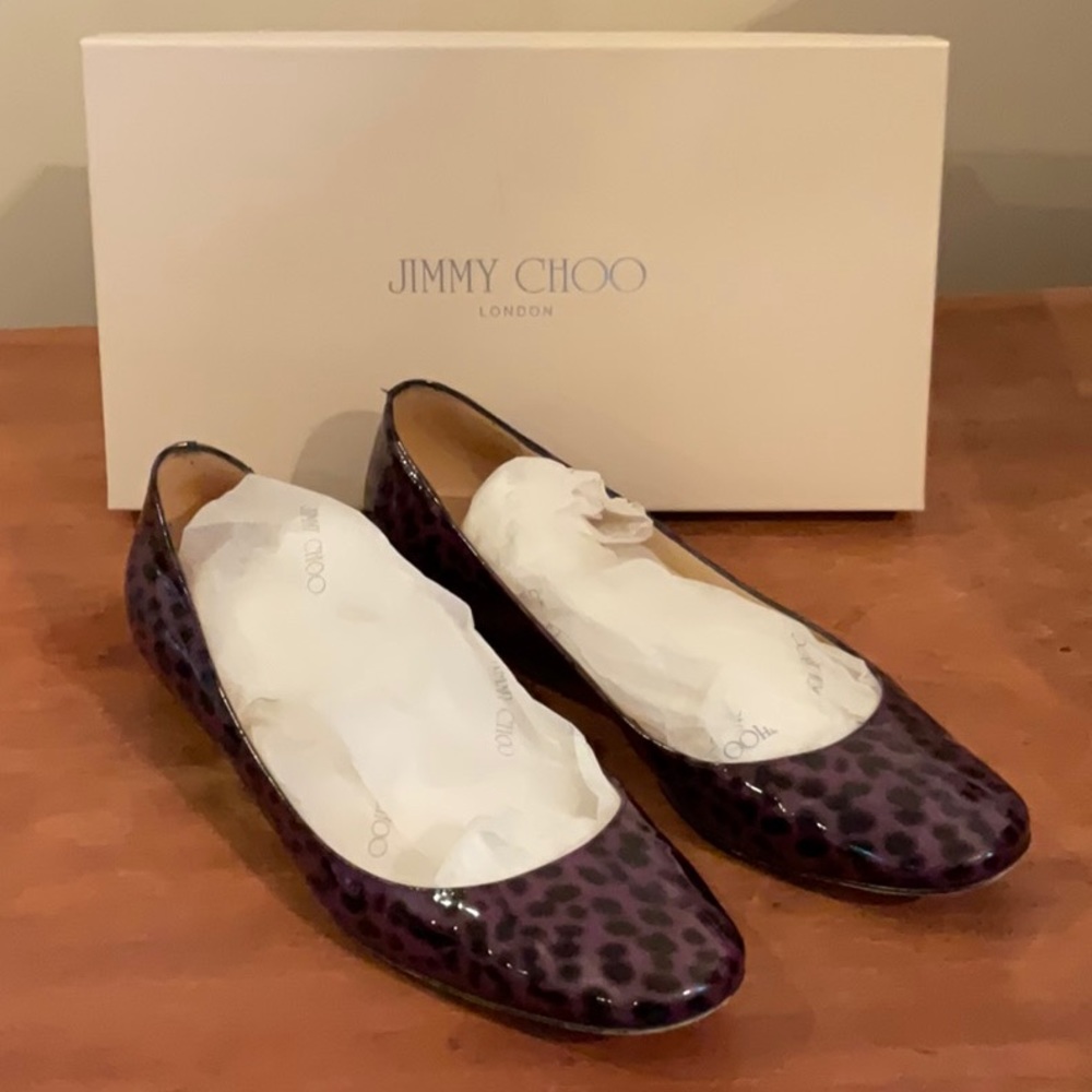 Jimmy Choo Leopard Print Flats